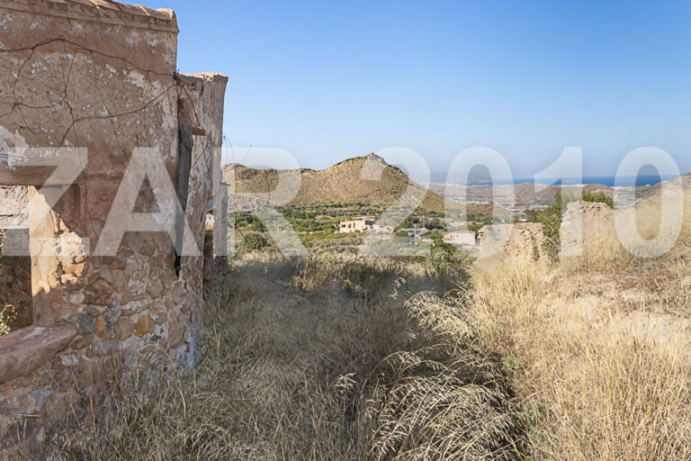 Rustic land with ruin