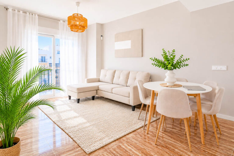Furnished 3-bedroom flat in Garrucha, renovated and with a solarium